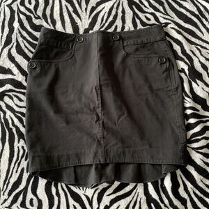 3/$15Body by Victoria’s secret black sexy mini pencil button peplum women skirt